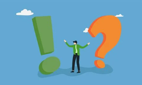 Illustration of question marks. frequently asked questions or problem solving Stock Illustration