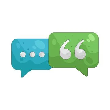 Illustration of quote Illustrazione stock