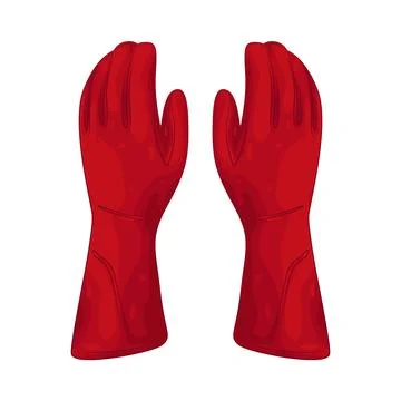 Illustration of Racing gloves Stock Illustration