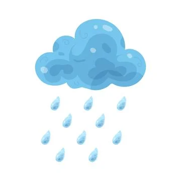 Illustration of rain cloud Illustration