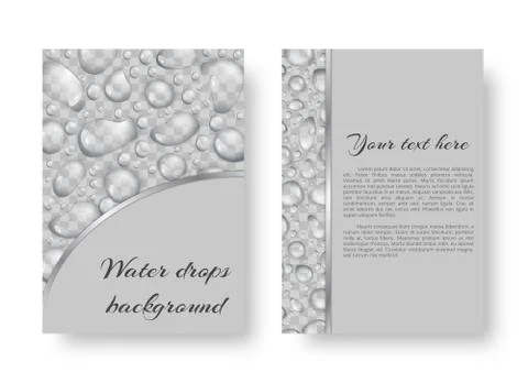 Illustration with rain drops Illustrazione stock