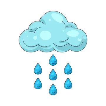 Illustration of Rain Stock Illustration