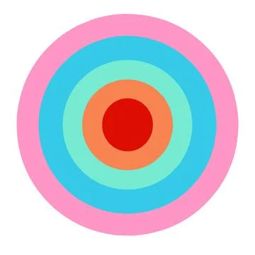 Illustration with rainbow circle. Lgbt flag. Rainbow background. Stock Illustration