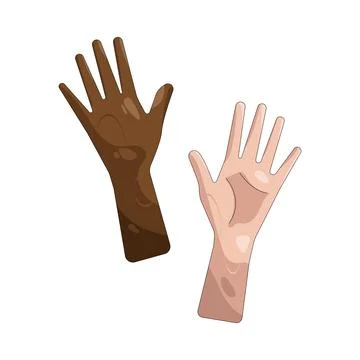Illustration of Raise hand Stock Illustration