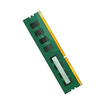 Illustration of RAM Stock Illustration