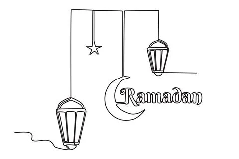 Illustration of a Ramadan poster イラスト素材