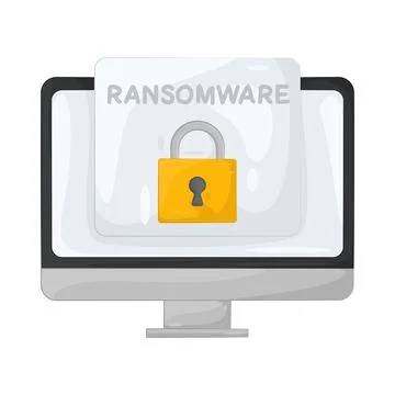 Illustration of Ransomware Stock Illustration