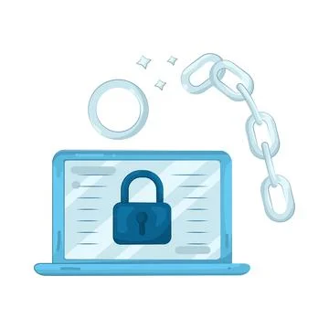 Illustration of Ransomware Stock Illustration