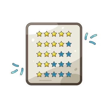 Illustration of rating Stock Illustration