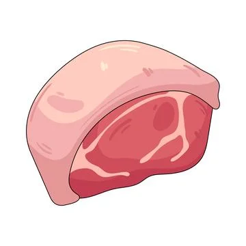 Illustration of raw pork cut イラスト素材