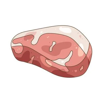Illustration of Raw pork イラスト素材