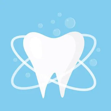 Illustration of a readable healthy tooth. Stock Illustration