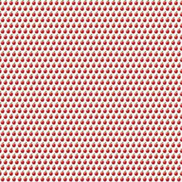 Illustration realism seamless pattern fruit apple red color on a white isolated Stock Illustration