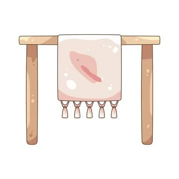 Illustration of reception table Stock Illustration