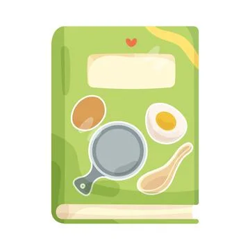Illustration of recipe book Ilustración de archivo