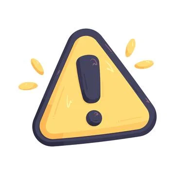 Illustration of recognizing a warning Illustrazione stock