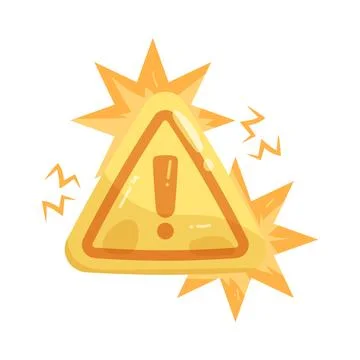 Illustration of recognizing a warning Illustrazione stock