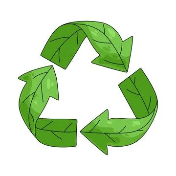 Illustration of Recycle arrows Stock Illustration