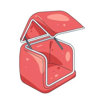 Illustration of red box Stock Illustration