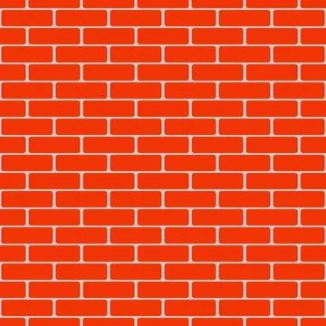 Illustration of red brick pattern seamless vector Stock Illustration