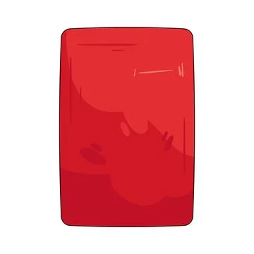 Illustration of red card Illustrazione stock