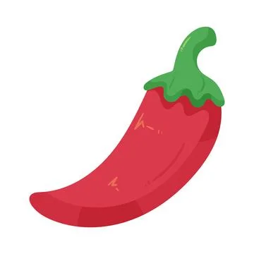 Illustration of red chili pepper Stock Illustration