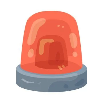 Illustration of red emergency beacon Stock Illustration