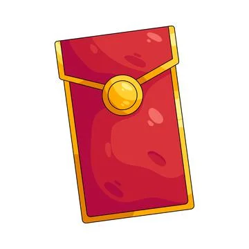Illustration of red envelope Ilustração Stock