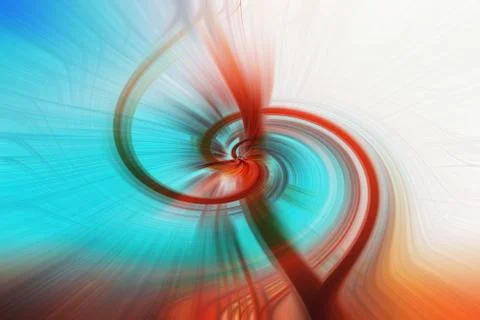 Illustration of a red linear pattern on a blue and white background Illustrazione stock