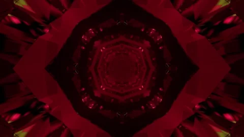 Illustration of red oval shaped corridor Stock Footage 160540083