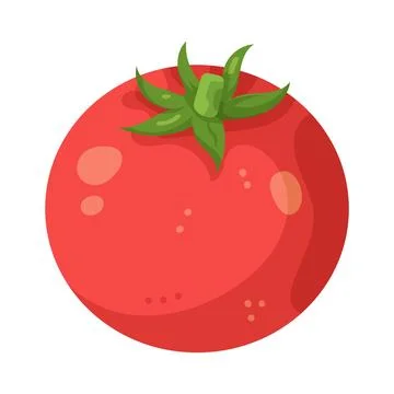 Illustration of red tomato Stockillustratie