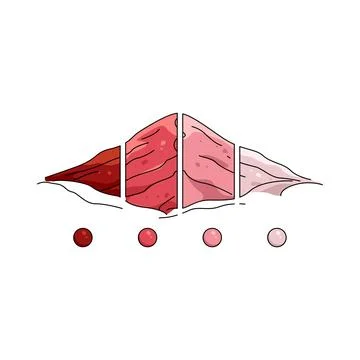 Illustration of red tone filter effect Stock Illustration