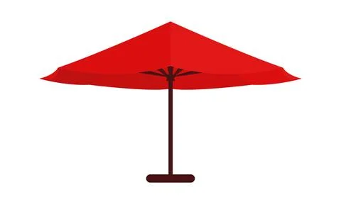Illustration of a red umbrella Illustrazione stock