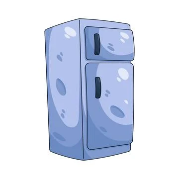 Illustration of refrigerator Stock Illustration