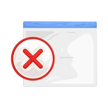 Illustration of rejected Illustrazione stock