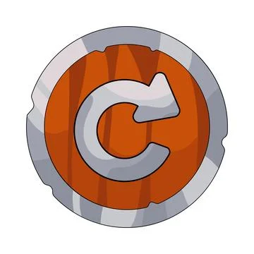 Illustration of reload button Stock Illustration