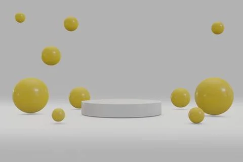 Illustration rendering 3d shape of a circle with an abstract backdrop. Presen イラスト素材