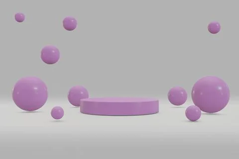 Illustration rendering 3d shape of a circle with an abstract backdrop. Presen イラスト素材