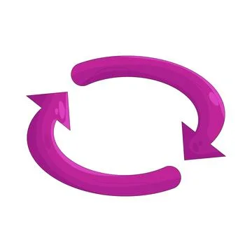 Illustration of repeat arrow Stock Illustration