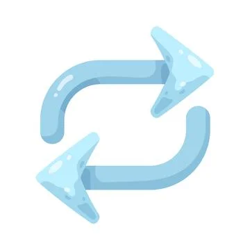 Illustration of repeat arrow Stock Illustration