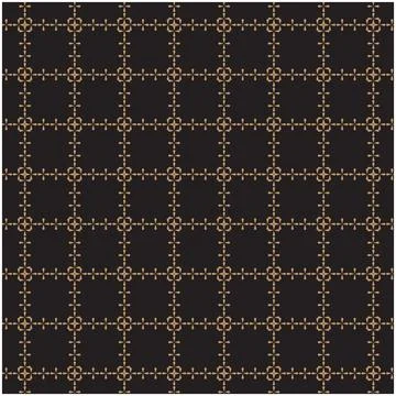 An illustration of a repeating geometric pattern or seamless tile pattern. Stock Illustration