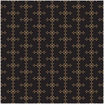 An illustration of a repeating geometric pattern or seamless tile pattern. Stock Illustration