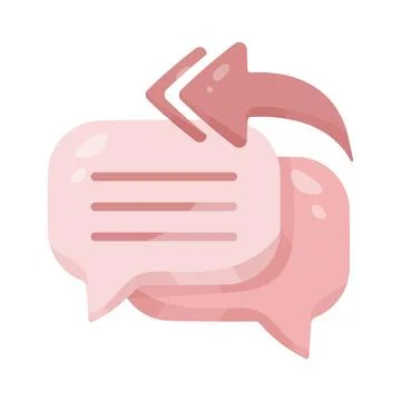 Illustration of reply all message Stock Illustration