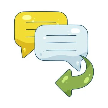 Illustration of Reply chat Illustrazione stock