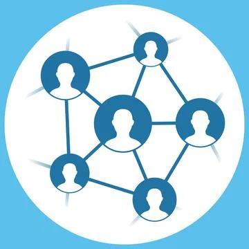 Illustration representing creative process and brainstorming between group of Stock Illustration