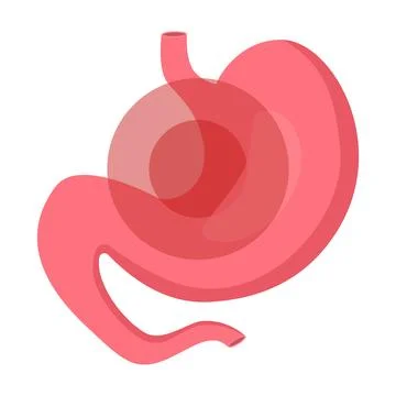 Illustration representing digestive issues such as constipation Stock Illustration