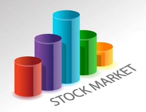 Illustration representing the variable stock market Stock Illustration