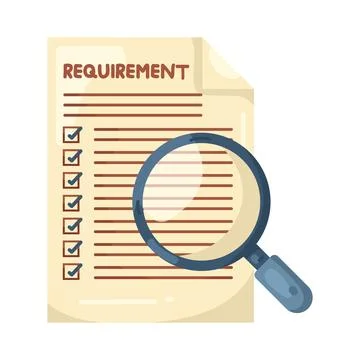 Illustration of requirement イラスト素材