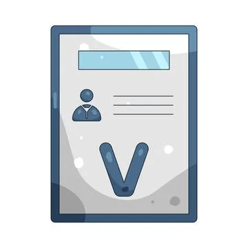 Illustration of Resume Stock Illustration