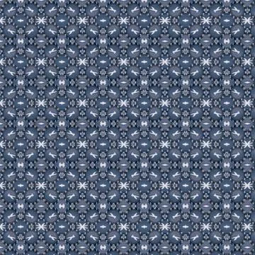 Illustration of retro seamless pattern with printed silhouettes of alarm cloc 写真素材